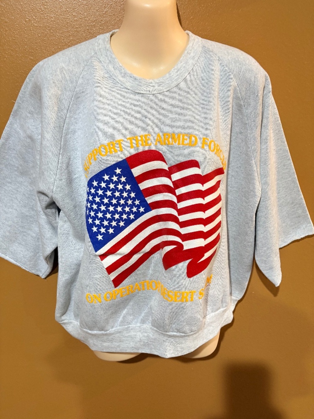 Desert Storm Gray Sweat Shirt Size XL
